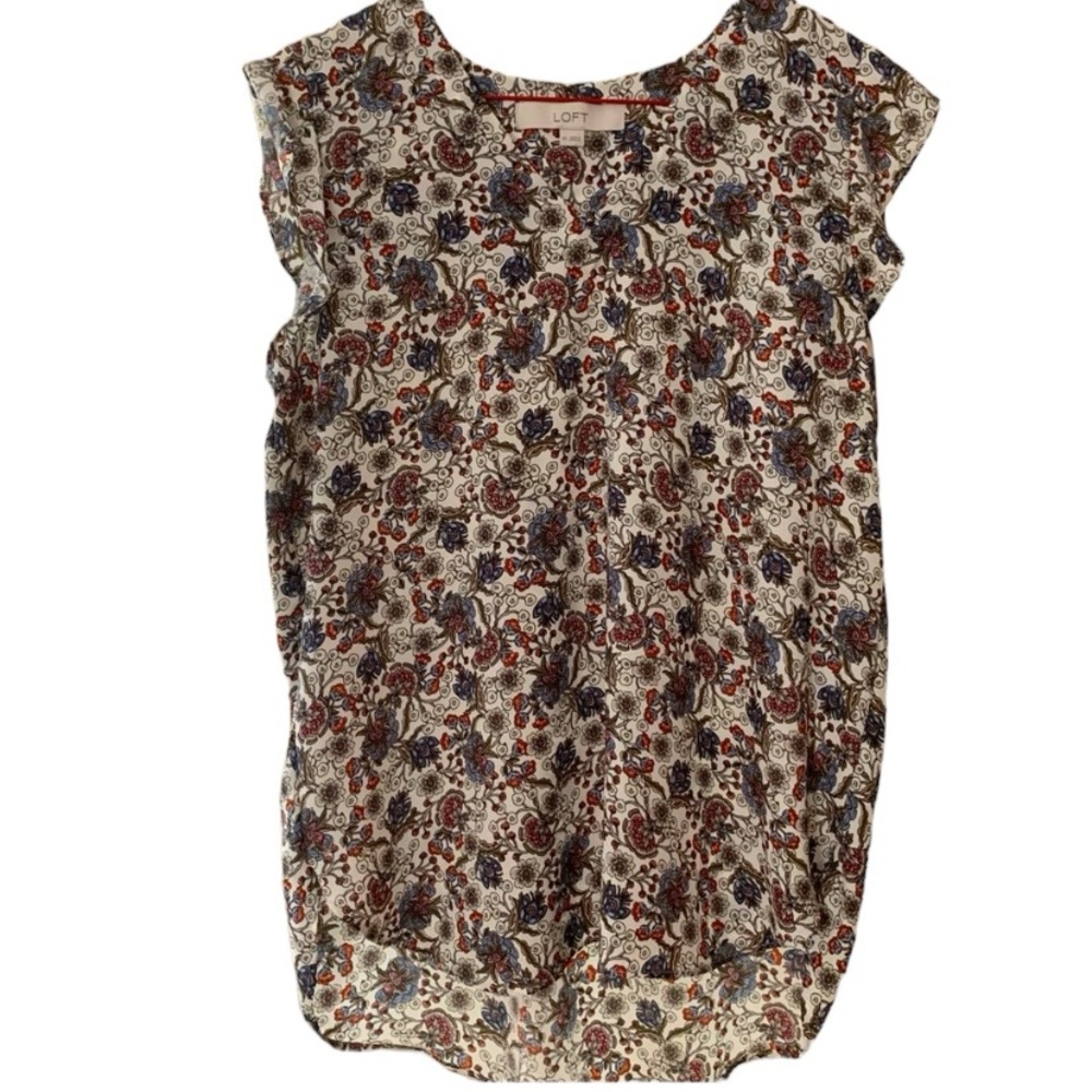 Cute floral Loft blouse